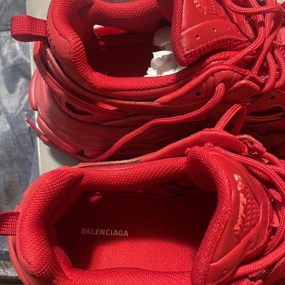 all red balenciaga track sneakers - Picture 6 of 7